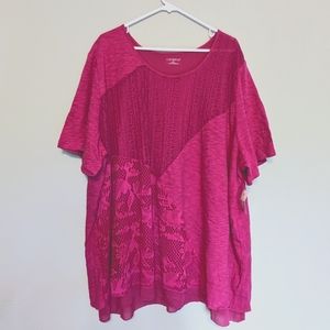 Catherines, Pink blouse, size 4X